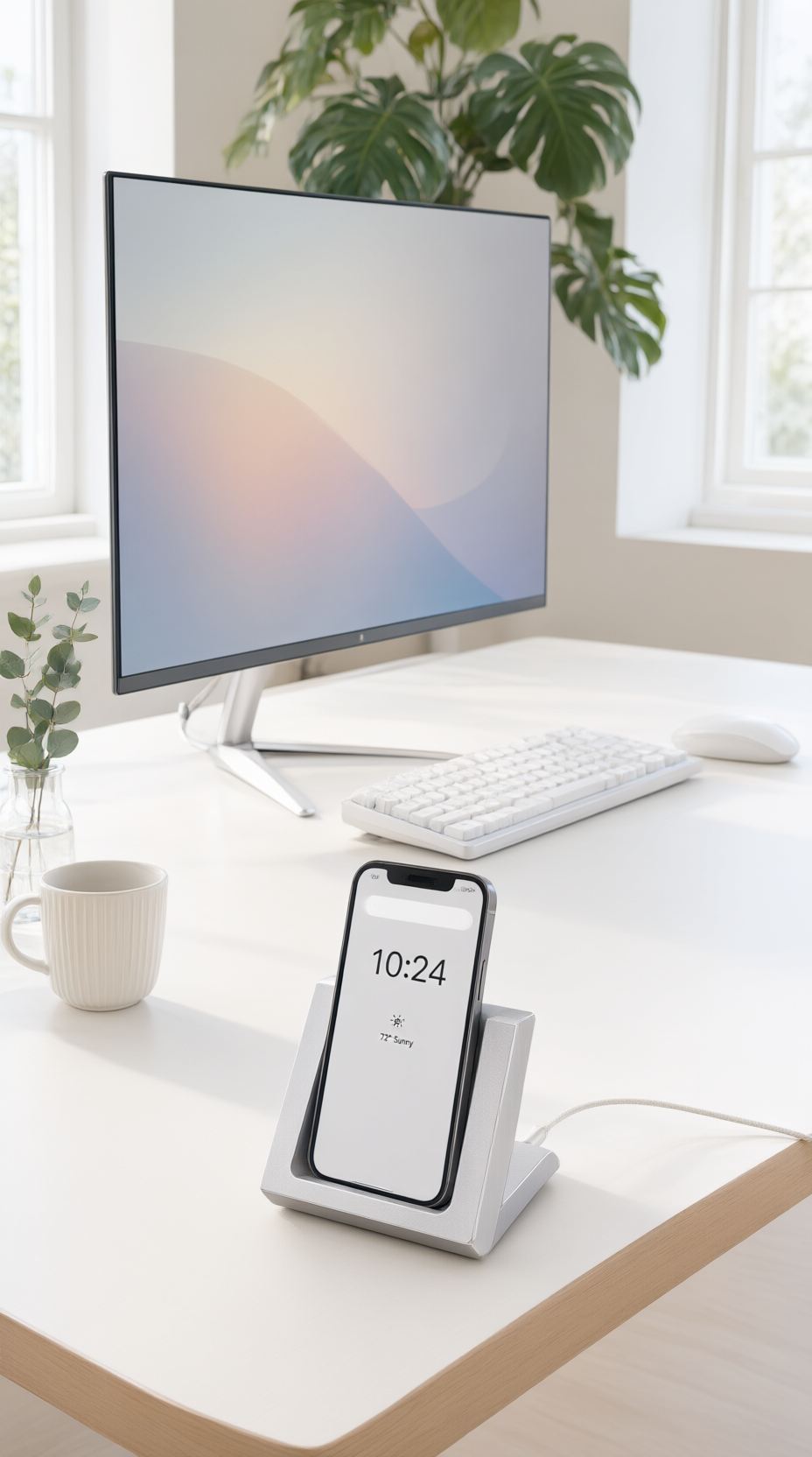 On the desk